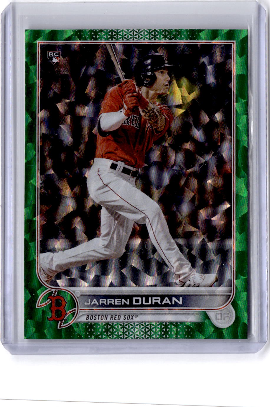 2022 Topps #187 Jarren Duran Green Foilboard #/499