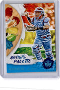 2020 Panini Diamond Kings #AP-7 Yadier Molina Artist's Palette Holo Blue #/99