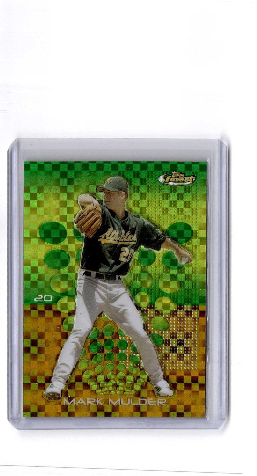 2004 Finest #47 Mark Mulder Uncirculated Gold X-Fractors #/139