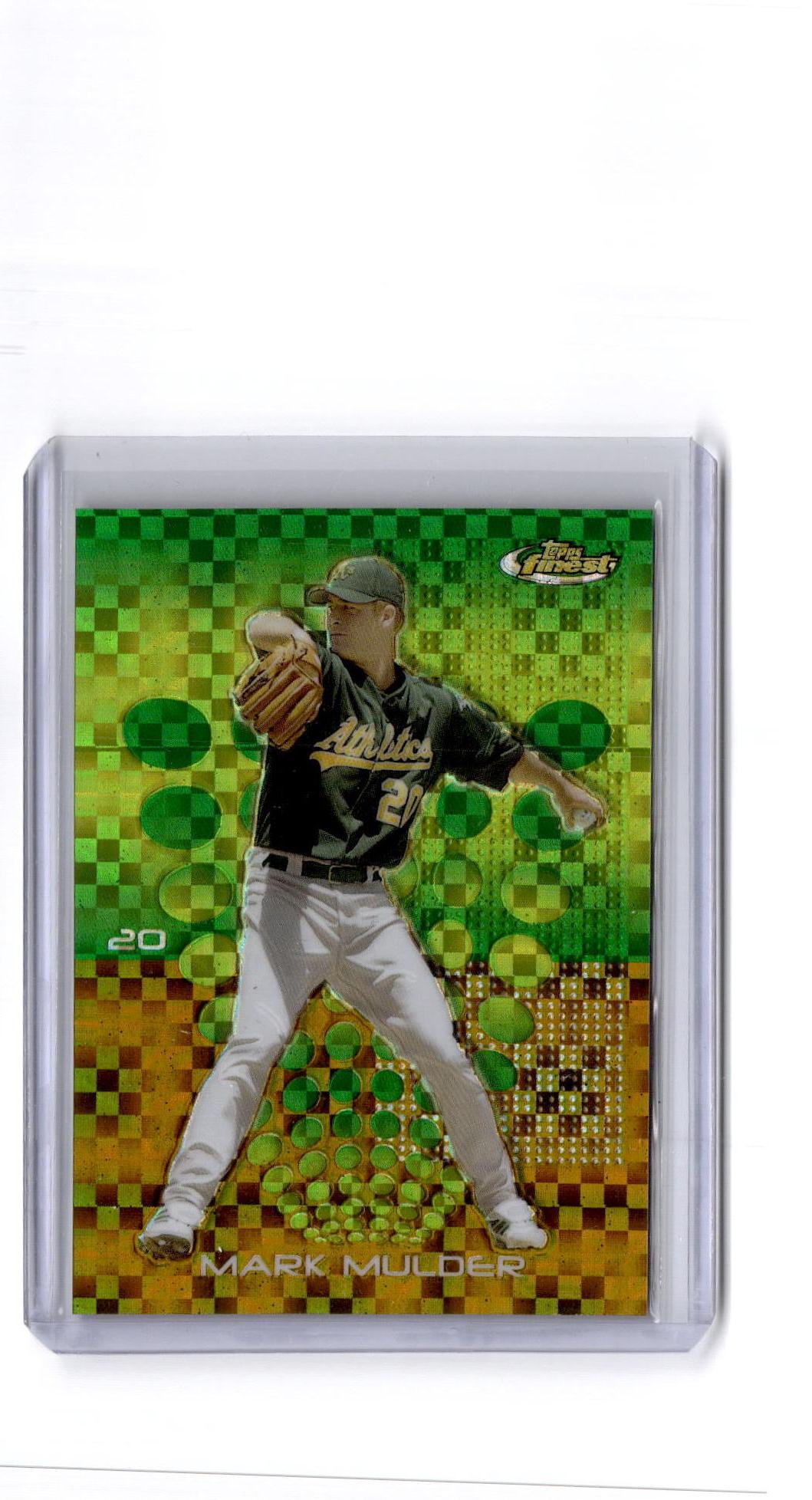 2004 Finest #47 Mark Mulder Uncirculated Gold X-Fractors #/139