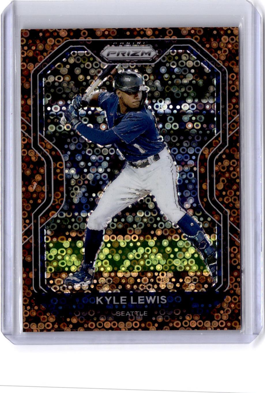 2021 Panini Prizm #117 Kyle Lewis Bronze Donut Circles Prizm #/40