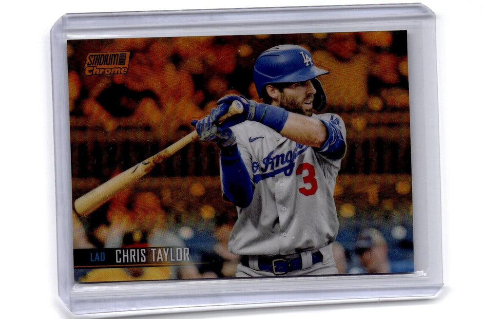 2021 Stadium Club Chrome #370 Chris Taylor Orange Refractor #/25