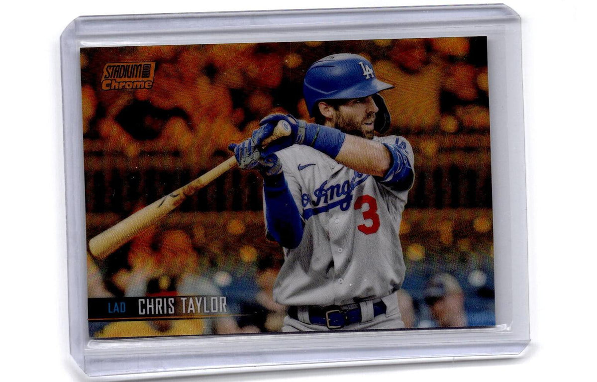 2021 Stadium Club Chrome #370 Chris Taylor Orange Refractor #/25
