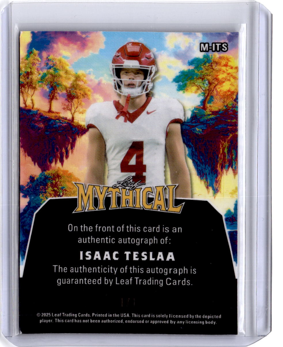 2025 Leaf Eclectic Signature Series  Isaac TeSlaa Mythical Prismatic Kraken #/1
