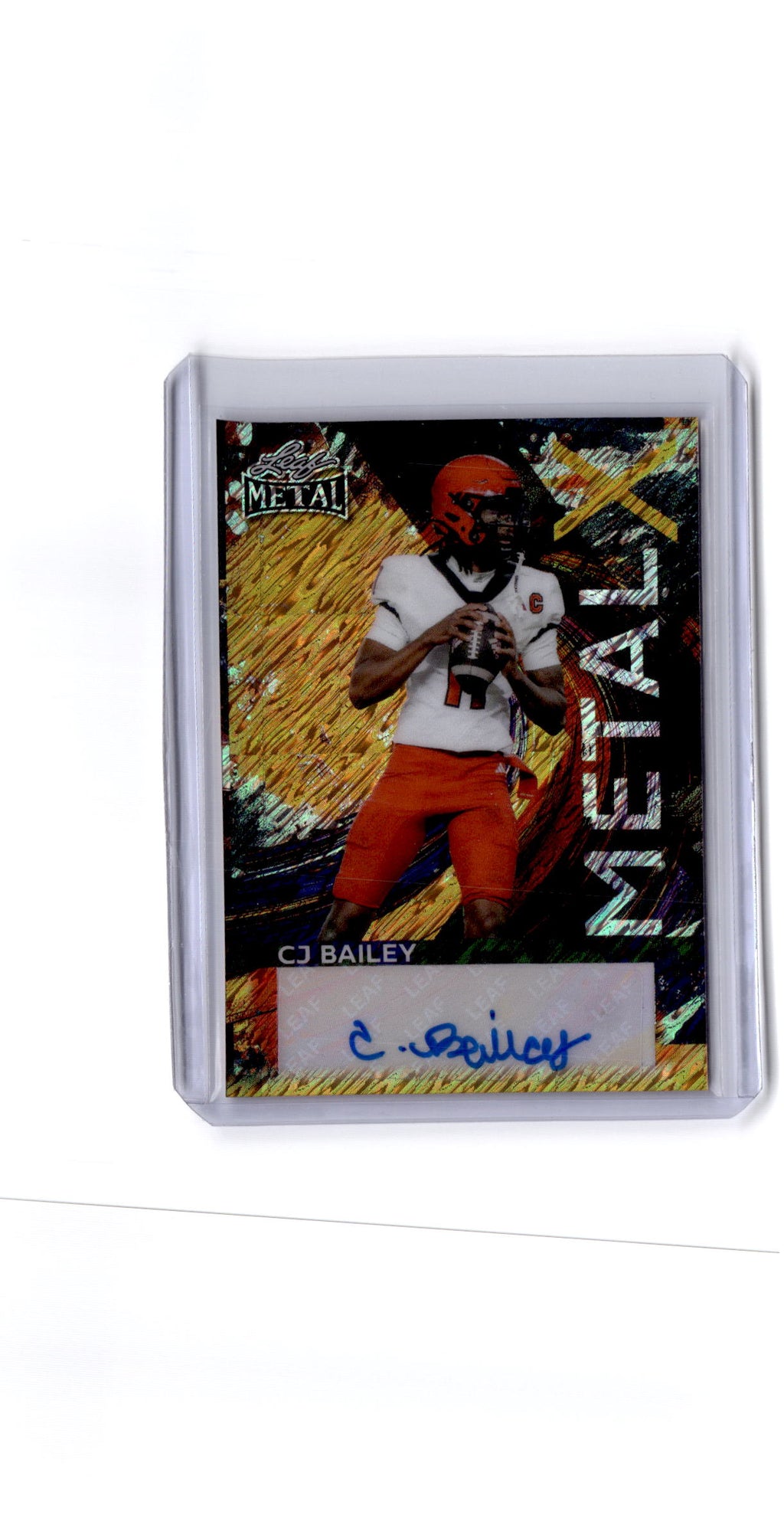 2026 Leaf Metal #MX-CJB CJ Bailey Metal X Prismatic Black #/1