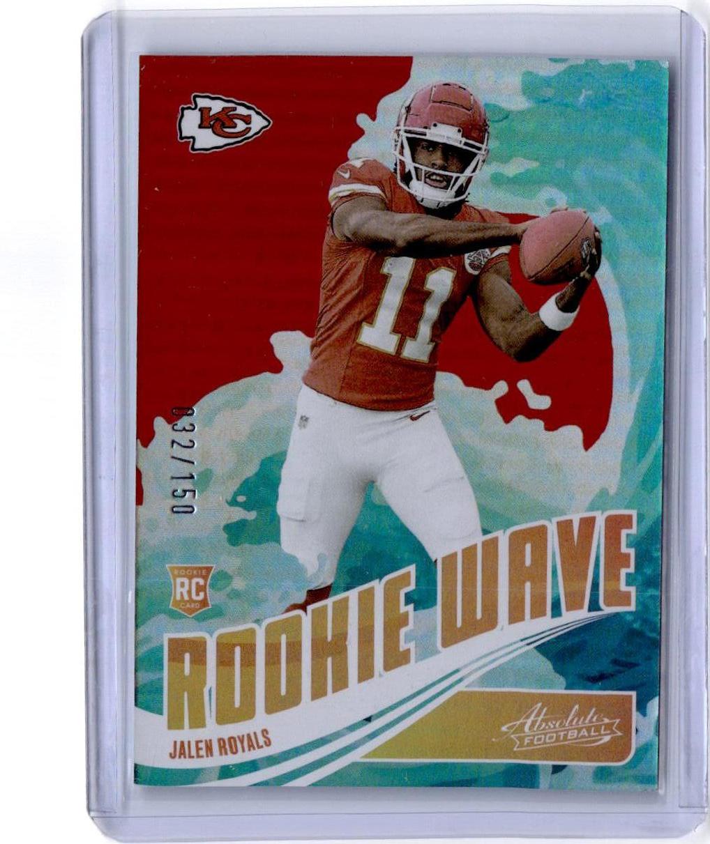 2025 Panini Absolute #RW-JRS Jalen Royals Rookie Wave Spectrum Red #/150