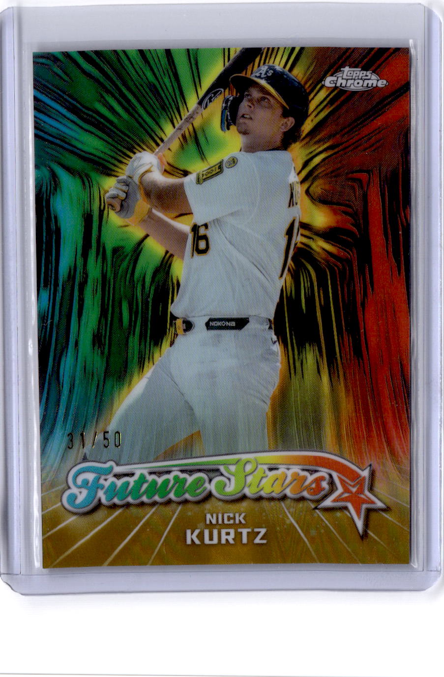 2026 Topps Chrome #FS-5 Nick Kurtz Future Stars Gold Refractor #/50
