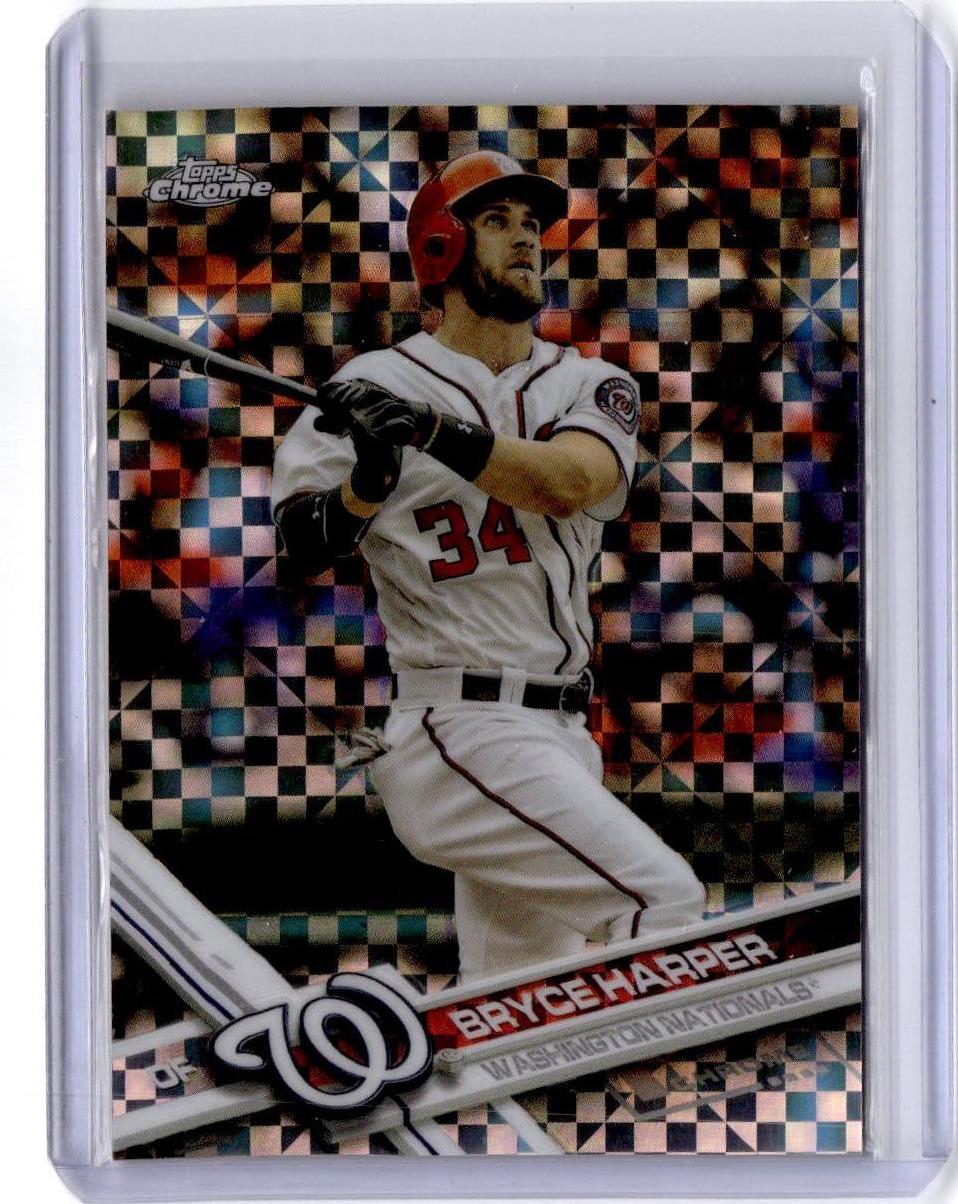 2017 Topps Chrome #48 Bryce Harper X-Fractor