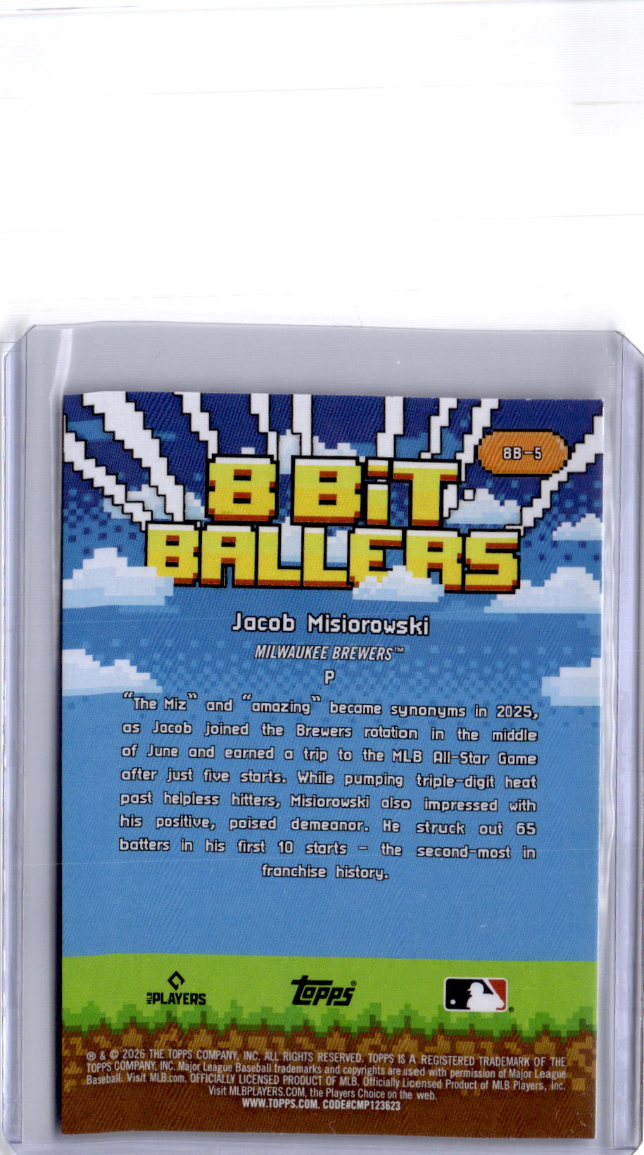 2026 Topps #8B-5 Jacob Misiorowski 8 Bit Ballers