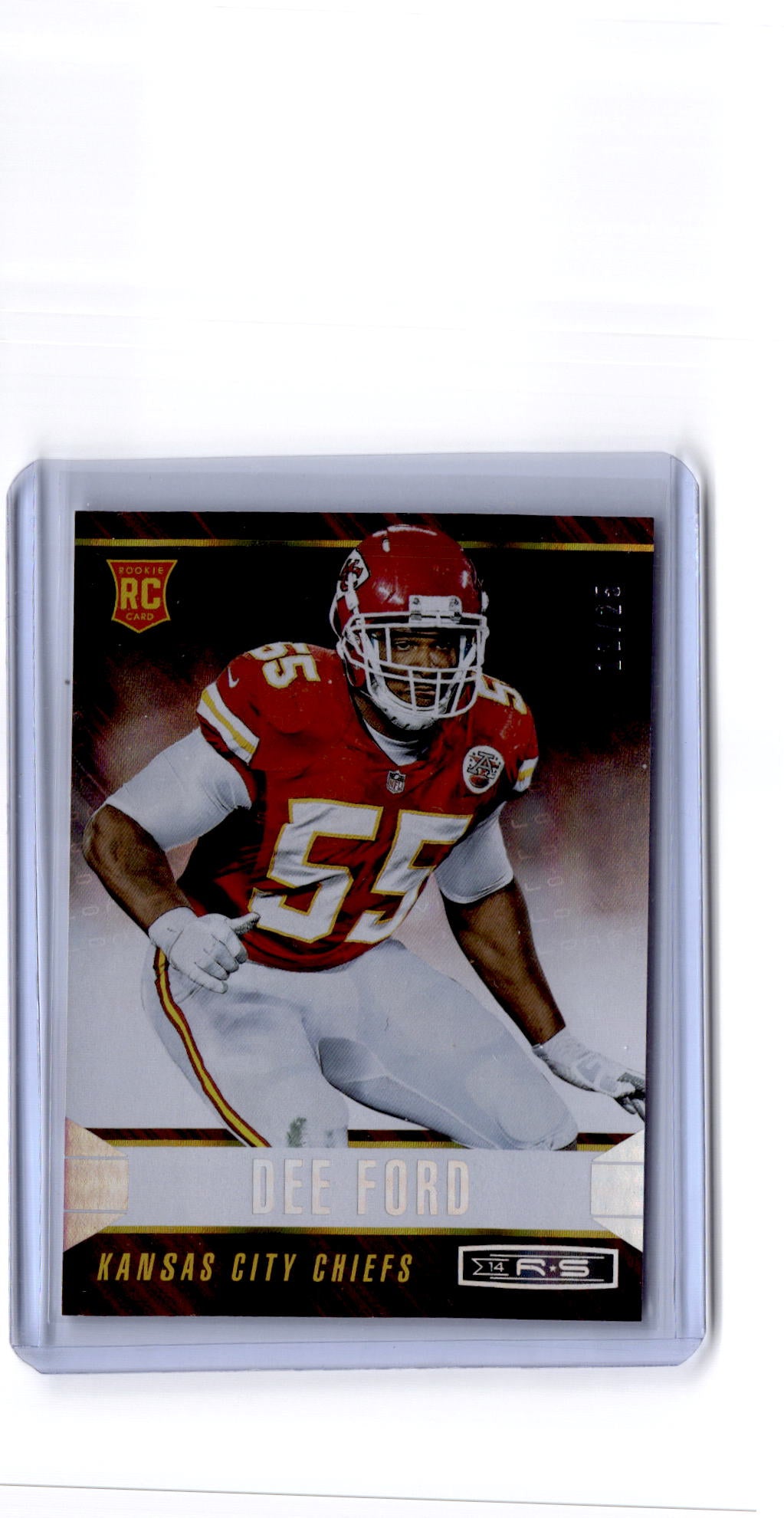 2014 Panini Rookies & Stars #129 Dee Ford Longevity Platinum #/25
