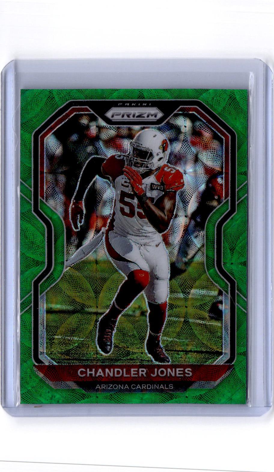 2020 Panini Prizm #269 Chandler Jones Prizm Green Scope #/75