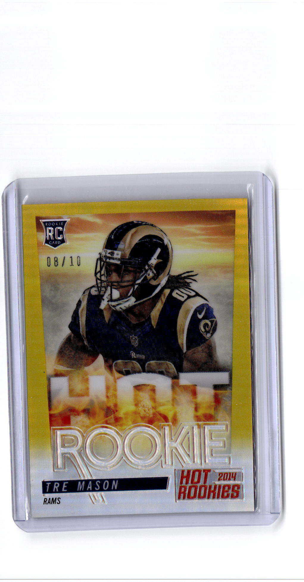2014 Score Hot Rookies #HR-TM Tre Mason Gold Refractor /10