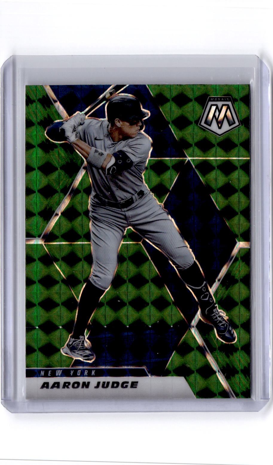 2021 Panini Mosaic #135 Aaron Judge Mosaic Green