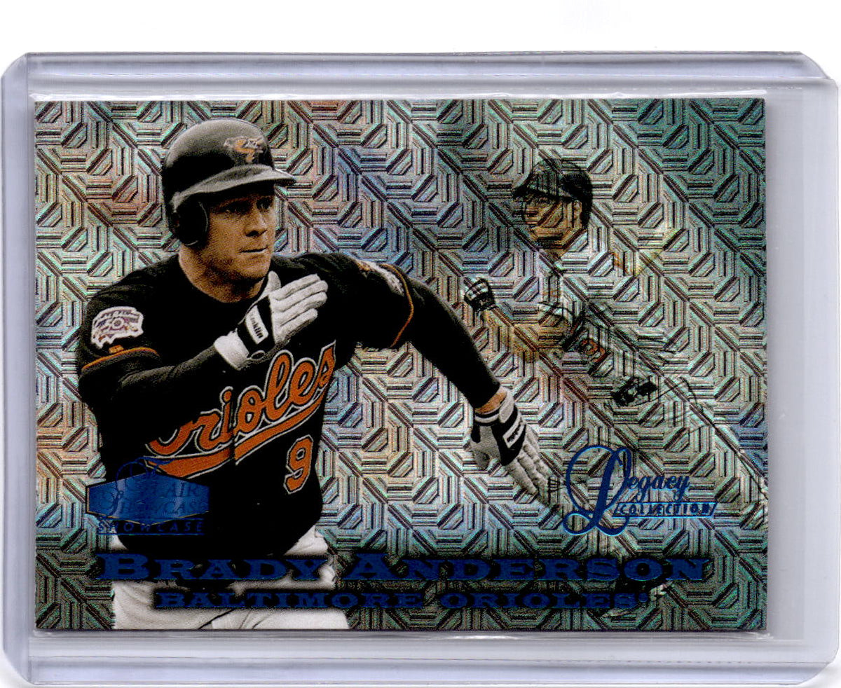 1998 Flair Showcase #58 Brady Anderson Legacy Collection Row 0 (Showcase) #/100