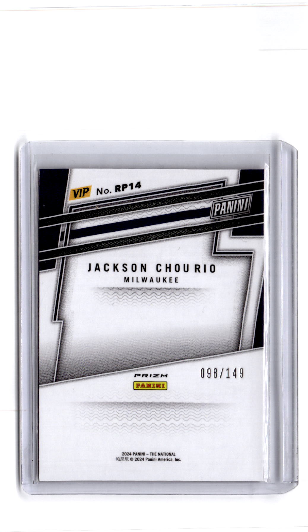 2024 Panini National Jackson Chourio Prospects Red Sparkle #/149