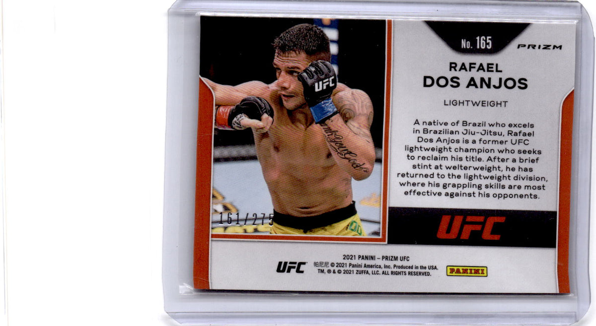 2021 Panini Prizm UFC #165 Rafael Dos Anjos Red Prizm