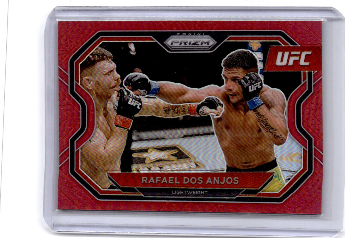 2021 Panini Prizm UFC #165 Rafael Dos Anjos Red Prizm