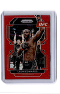 2022 Panini Prizm UFC #108 Leon Edwards Red Prizm
