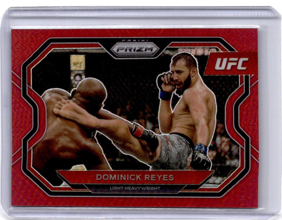 2021 Panini Prizm UFC #108 Dominick Reyes Red Prizm /275