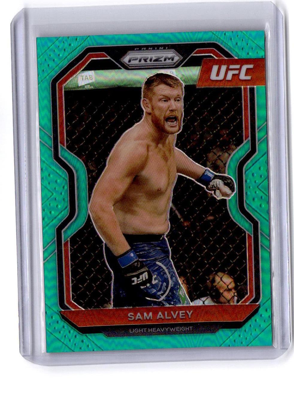 2021 Panini Prizm UFC #51 Sam Alvey Teal Prizm