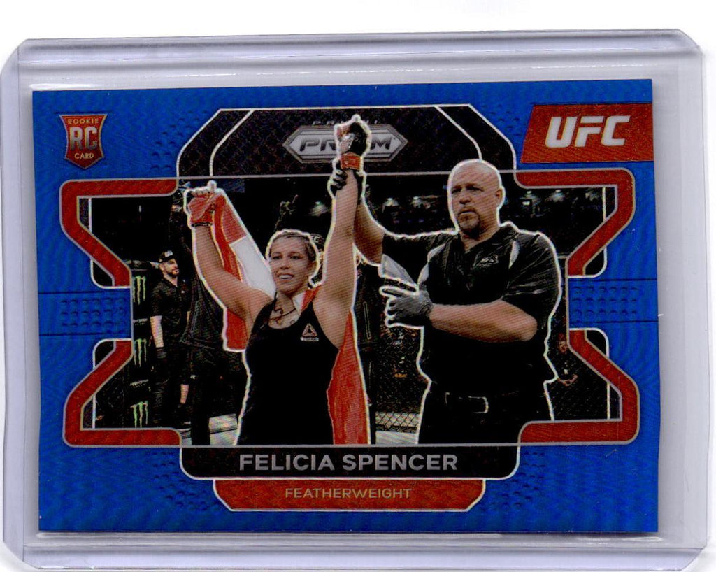 2022 Panini Prizm UFC #41 Felicia Spencer Blue Prizm