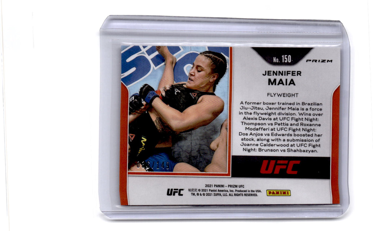 2021 Panini Prizm UFC #150 Jennifer Maia Purple Prizm
