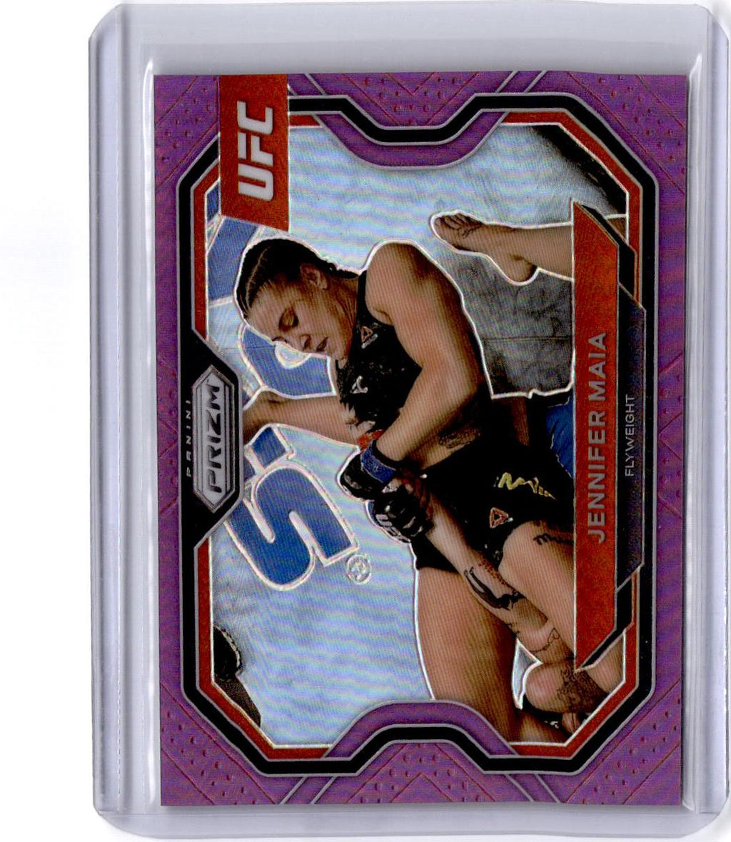 2021 Panini Prizm UFC #150 Jennifer Maia Purple Prizm