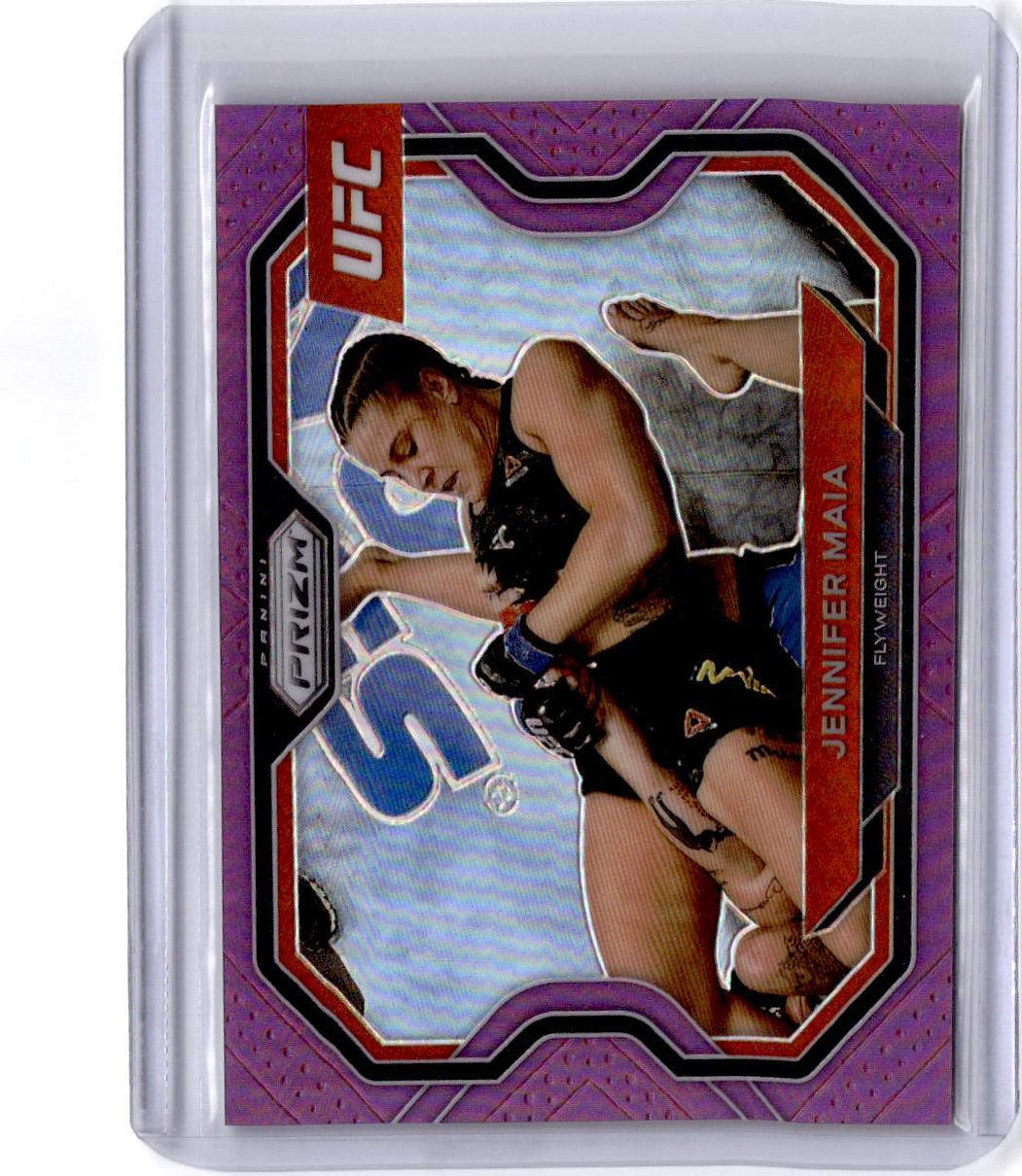 2021 Panini Prizm UFC #150 Jennifer Maia Purple Prizm