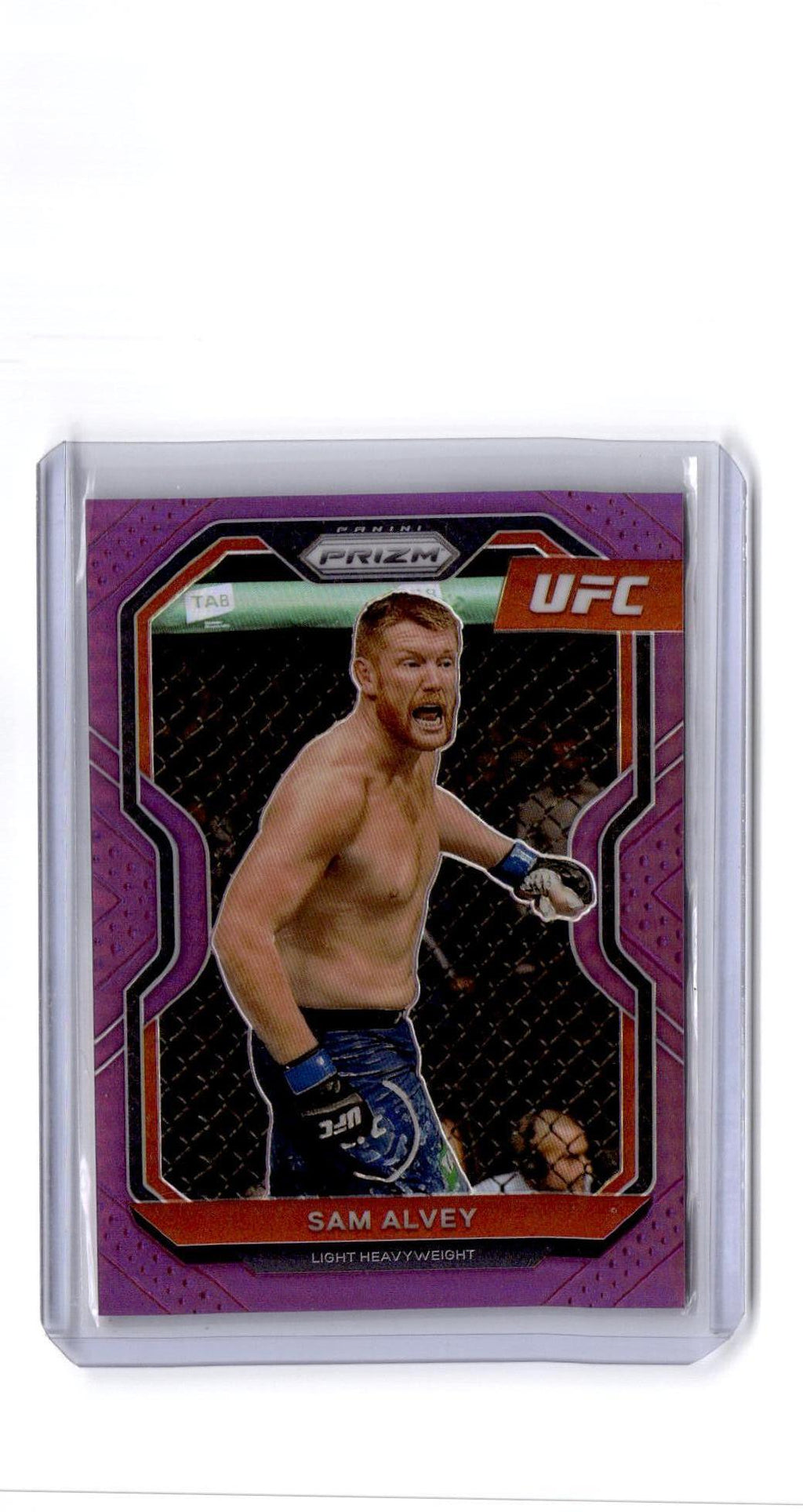 2021 Panini Prizm UFC #51 Sam Alvey Purple Prizm #/149