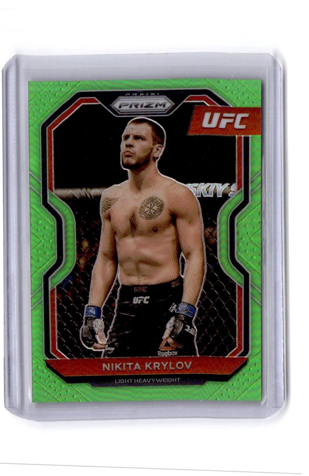 2021 Panini Prizm UFC #67 Matt Brown Neon Green Prizm