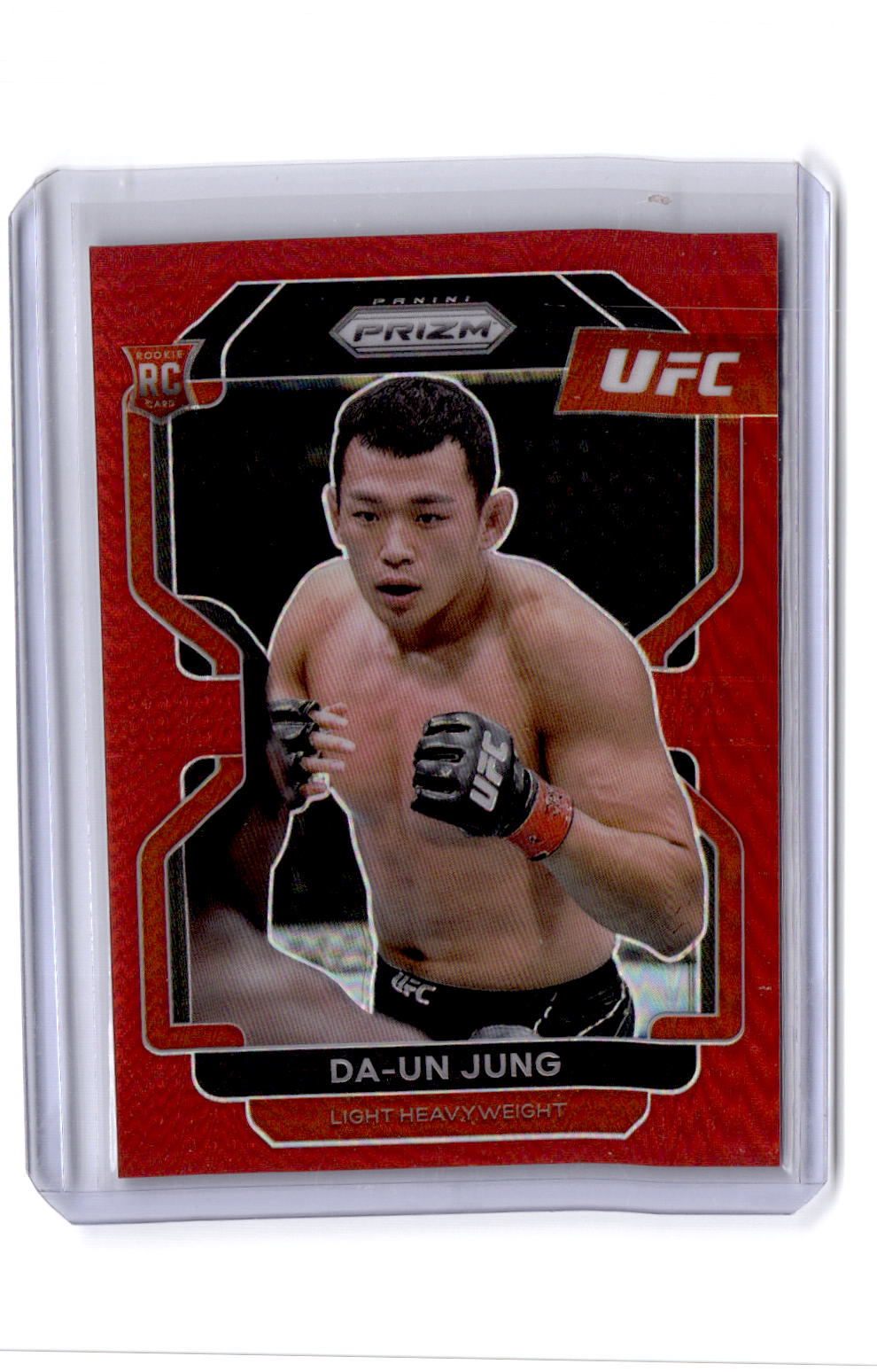 2022 Panini Prizm UFC #151 Da-un Jung Red Prizm #/299
