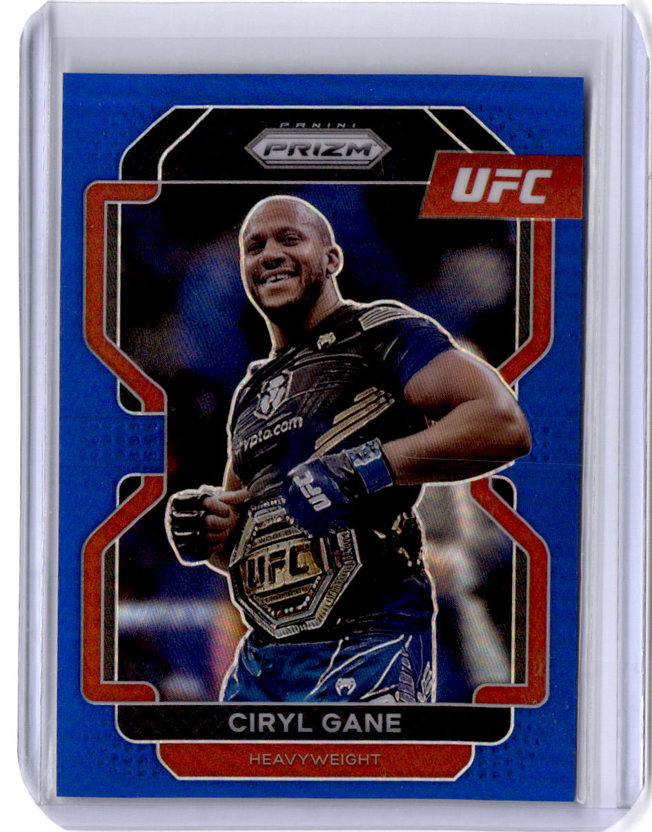 2022 Panini Prizm UFC #101 Ciryl Gane Blue Prizm