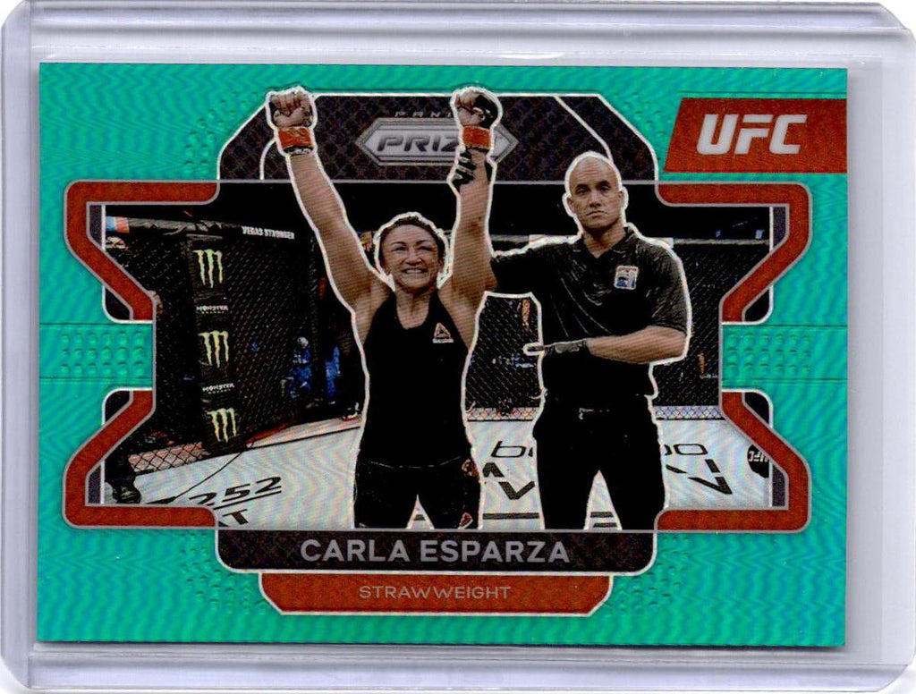 2022 Panini Prizm UFC #77 Carla Esparza Teal Prizm #/49