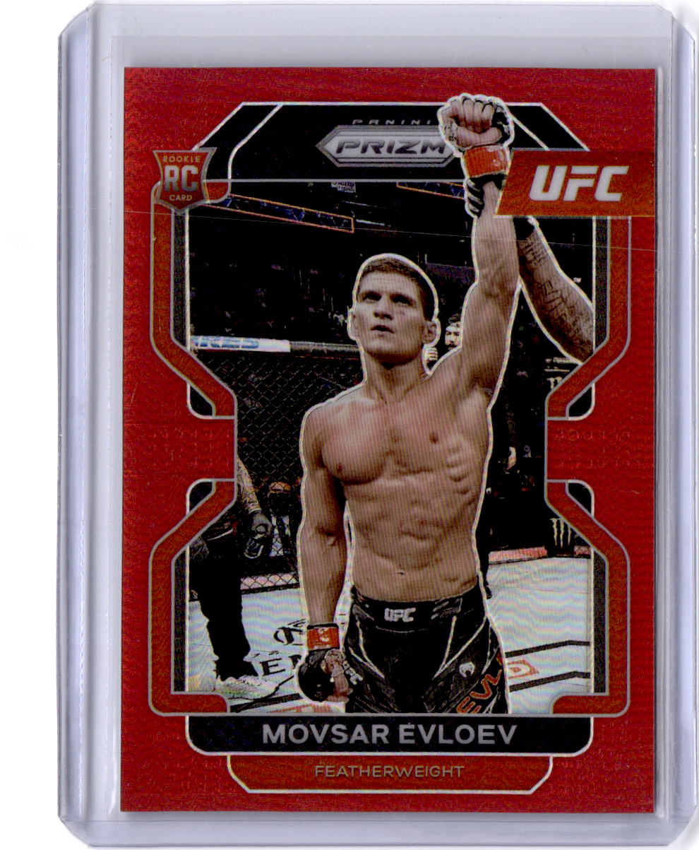 2022 Panini Prizm UFC #130 Movsar Evloev Red Prizm
