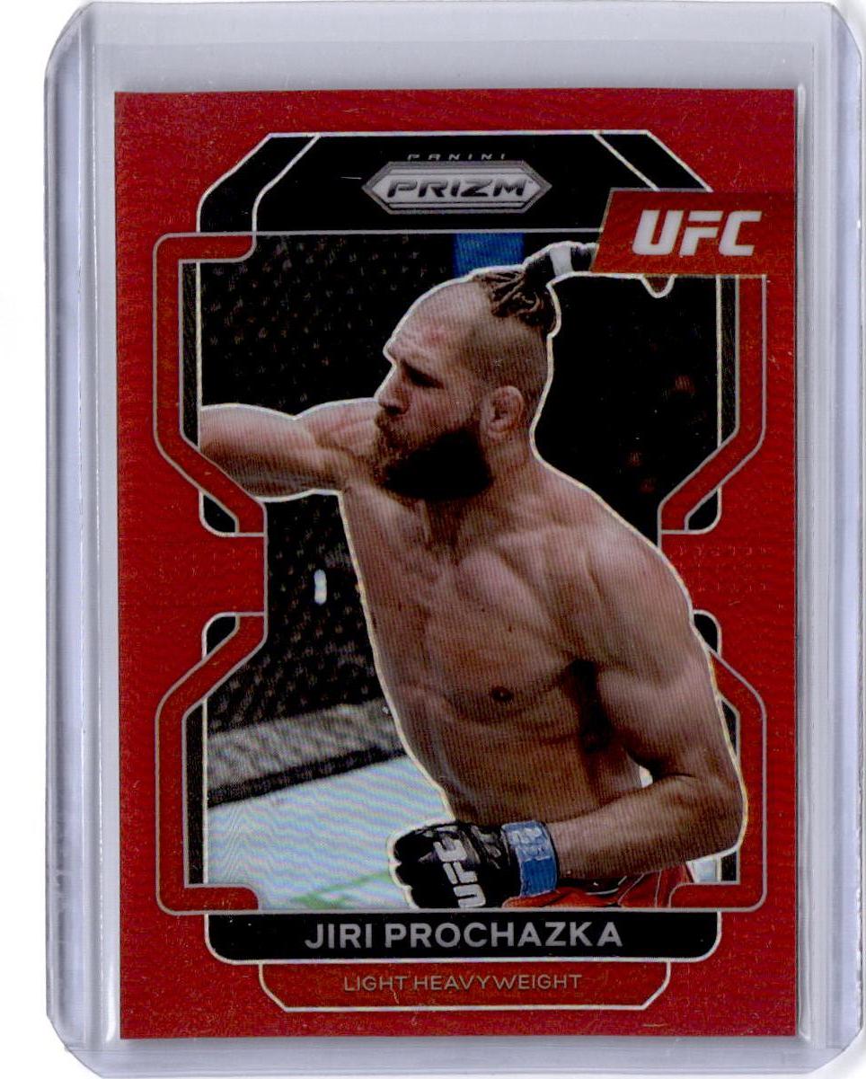 2022 Panini Prizm UFC #185 Jiri Prochazka Red Prizm #/299
