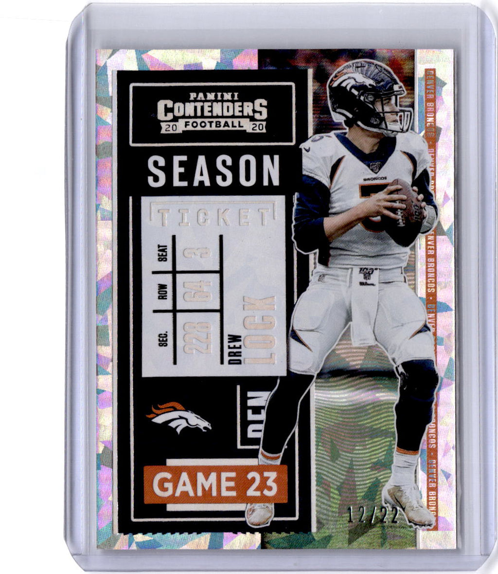 2020 Panini Contenders #69 Drew Lock Cracked Ice #/22
