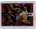2021 Panini Select UFC #115 Derek Brunson Red Disco Prizm