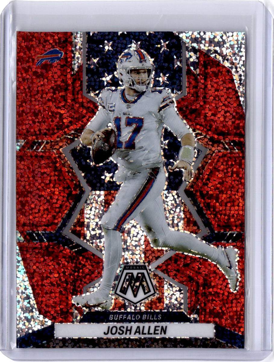 2022 Panini Mosaic #253 Josh Allen Sparkle Red