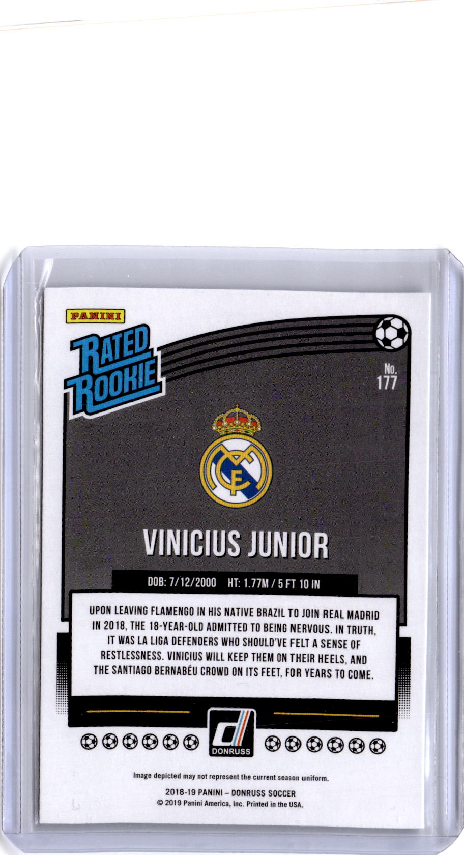 2018-19 Donruss #177 Vinicius Junior