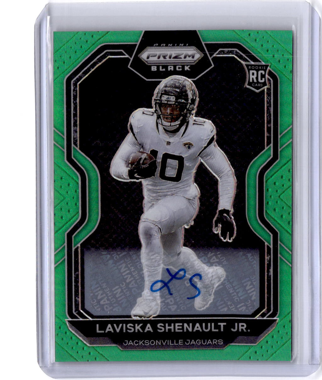 2020 Panini Chronicles Laviska Shenault Jr. Prizm Black Signatures Green #/49