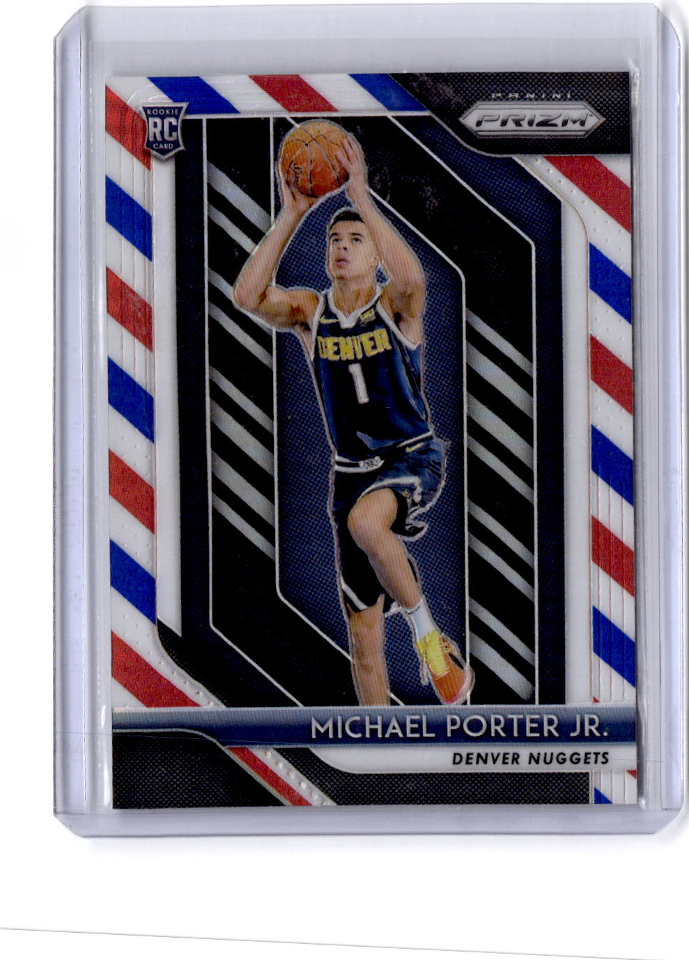 2018-19 Panini Prizm #32 Michael Porter Jr. Prizm Red White and Blue