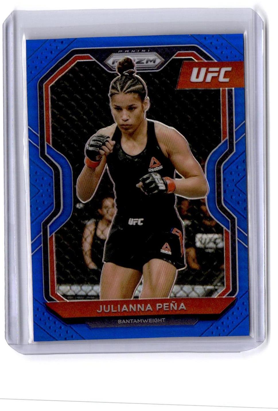 2021 Panini Prizm UFC #45 Julianna Pena Blue Prizm
