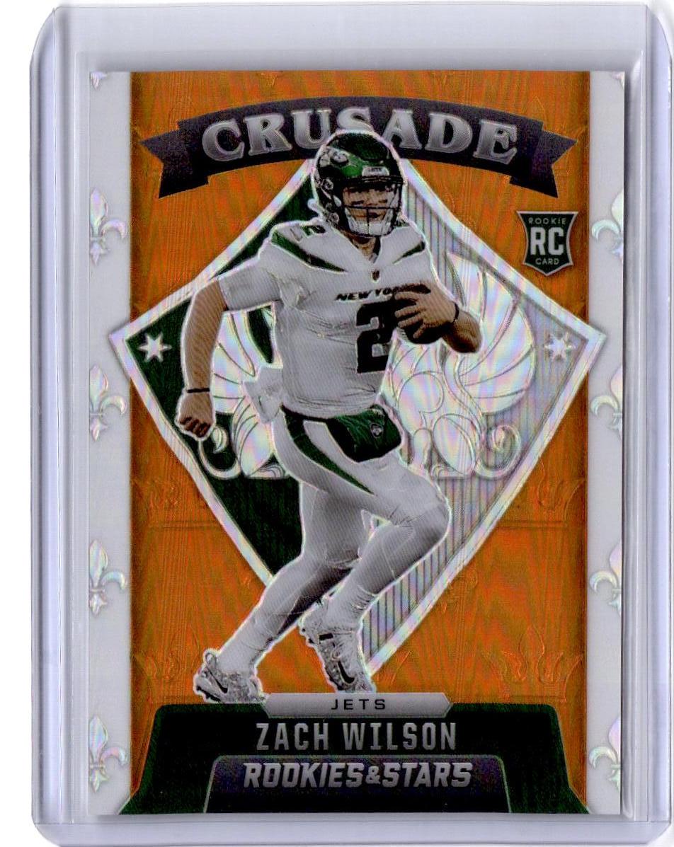 2021 Panini Rookies & Stars #CR-21 Zach Wilson Crusade Orange #/25