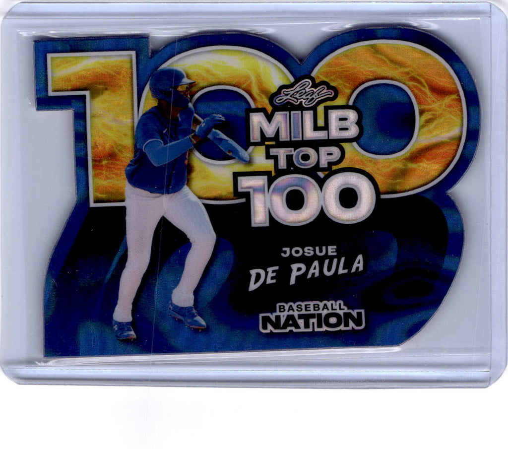 2025 Leaf Baseball Nation  Josue De Paula MiLB Top 100 Blue 1/1