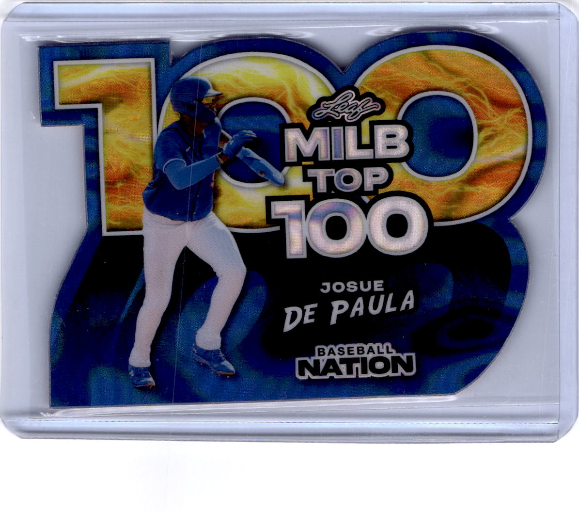 2025 Leaf Baseball Nation  Josue De Paula MiLB Top 100 Blue 1/1