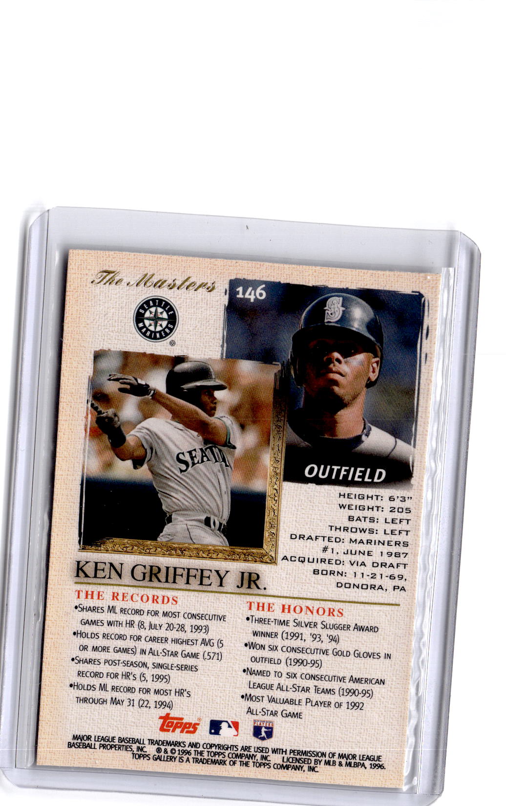 1996 Topps Gallery #146 Ken Griffey Jr.