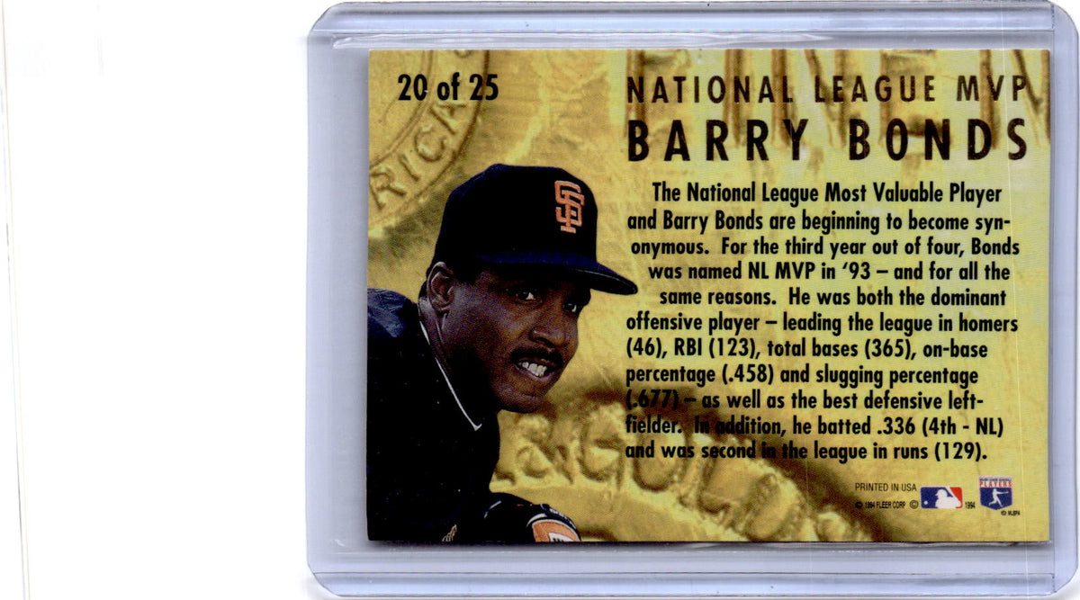 1994 Ultra #20 Barry Bonds Award Winners