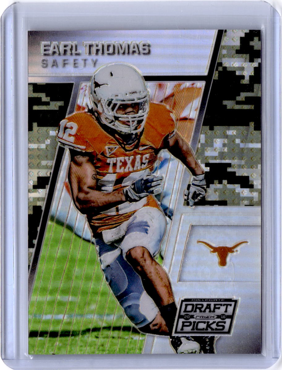 2016 Panini Prizm Collegiate Draft Picks #35 Earl Thomas Prizm Camo #/199