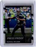 2017 Donruss #119 Russell Wilson Press Proof Silver Die Cut #/75