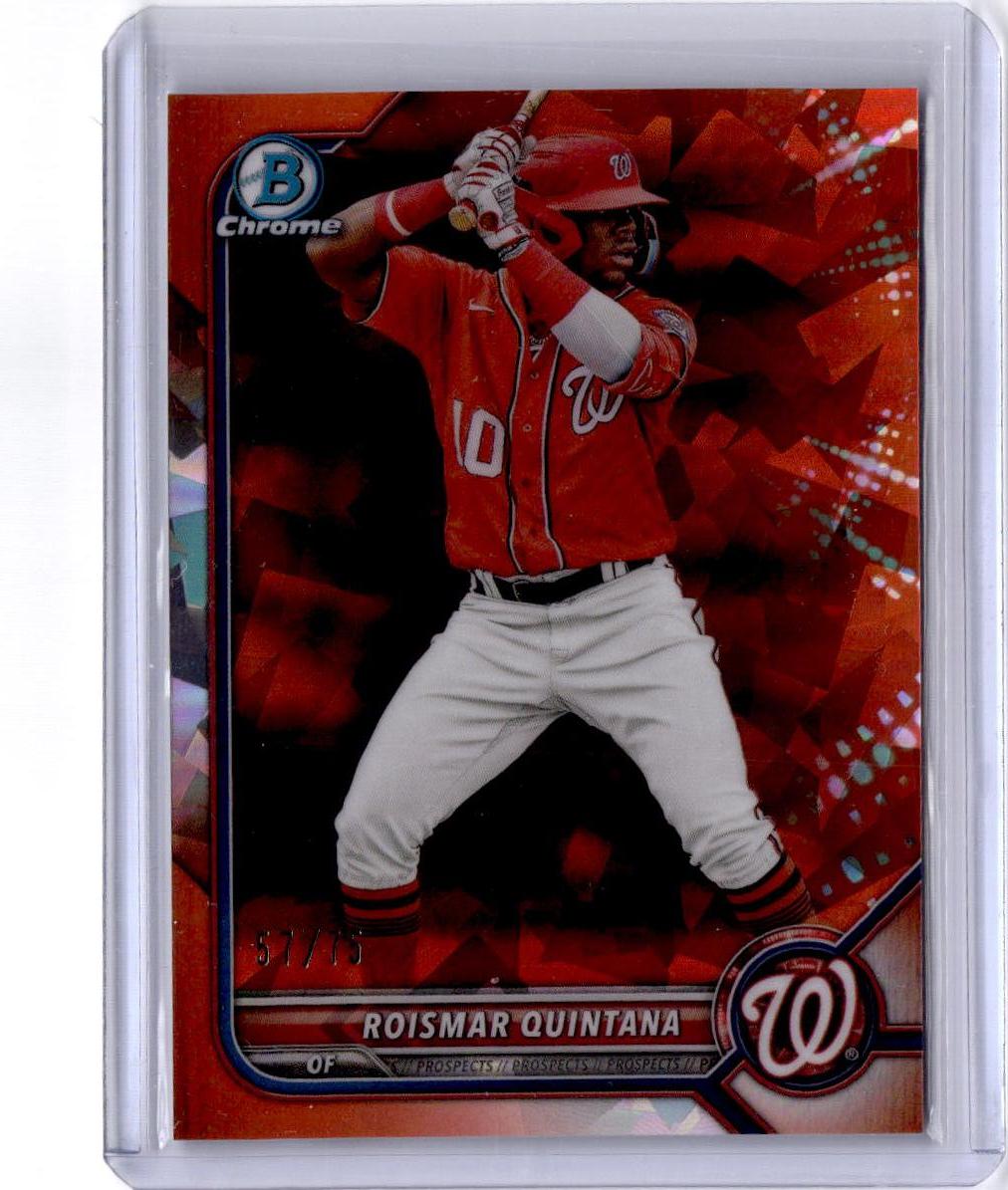 2022 Bowman Chrome Sapphire Edition Roismar Quintana Prospects Orange #/75